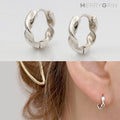 MaryGreen 925Silver Twisted Earrings