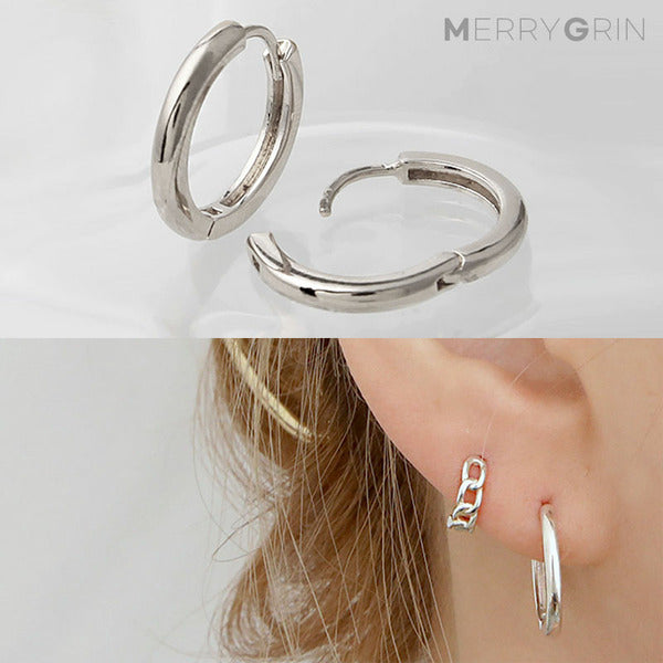 MaryGreen 925 silver simple earrings