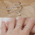 MaryGreen 925 Silver Double Breeze Ring