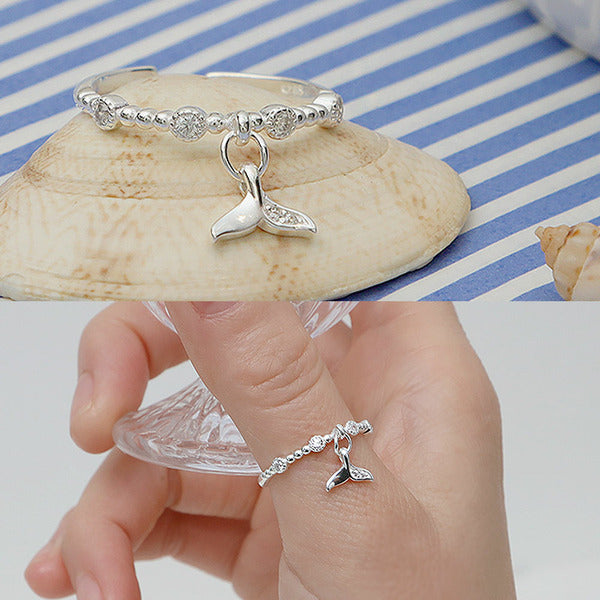 MaryGreen 925 Silver Happy Tail Ring