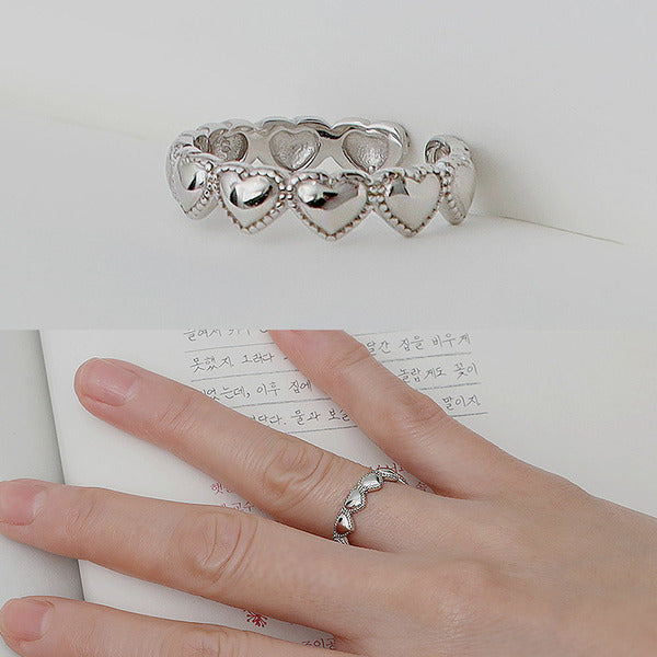 MaryGreen 925 sterling antique heart ring