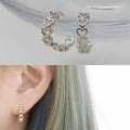 MaryGreen 925 SILVER love and friendship ring earrings