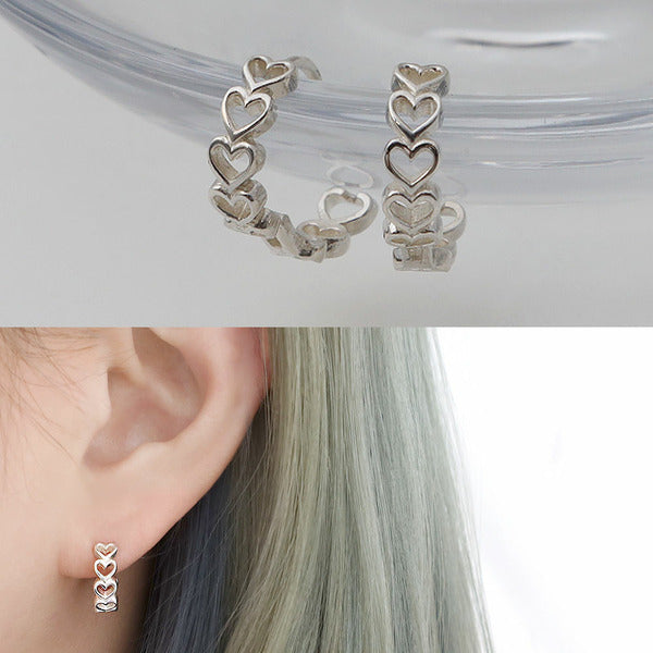MaryGreen 925 SILVER love and friendship ring earrings