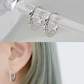 MaryGreen 925 SILVER silver blade cutting earrings