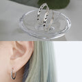 MaryGreen 925 SILVER V cutting earrings