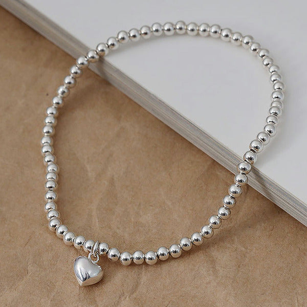 MaryGreen 925 SILVER silver heart bracelet