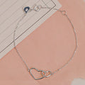 MaryGreen 925 sterling silver to heart link bracelet