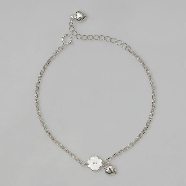 MaryGreen 925 silver clover bracelet