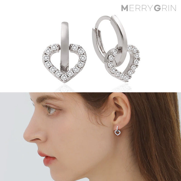 MaryGreen 925 sterling silver loving you earrings