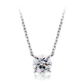 MaryMaids 92.5 Silver Moissanite 1.00ct 4-prong Necklace