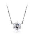 MaryGreen 92.5 Silver Moissanite 1.00ct 6-prong necklace