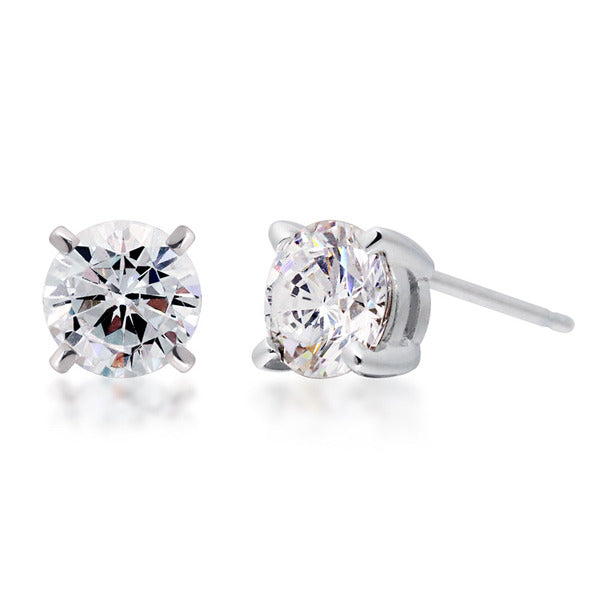 Marylhurst 92.5 Silver Moissanite 1.00ct 4-prong Earrings
