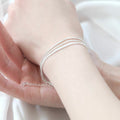 Miniature Seiko Hline 92.5 Silver 6-strap Chain Bracelet