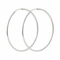 Miniature 92.5 Sterling Silver Daily Simple Fashion Pipe Ring with Earrings 30mm