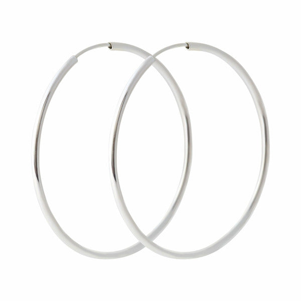 Miniature 92.5 Sterling Silver Daily Simple Fashion Pipe Ring with Earrings 30mm
