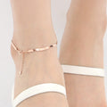 Miniature Snake Silver 92.5 Rose Gold Chain Bracelet
