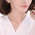Miniature 14K GOLD fashion daily Elsi flower jewelry set including 42cm goldfield earrings + necklac
