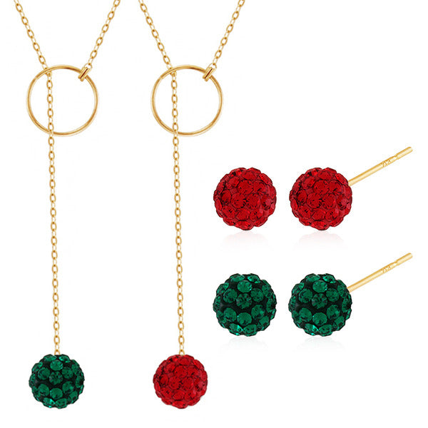 Fantastic Pearl Earrings + Ylong Necklace Gift Set