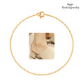 14K GOLD Single Chain Bracelet