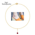 14K GOLD Cubic Simple Drop Bracelet