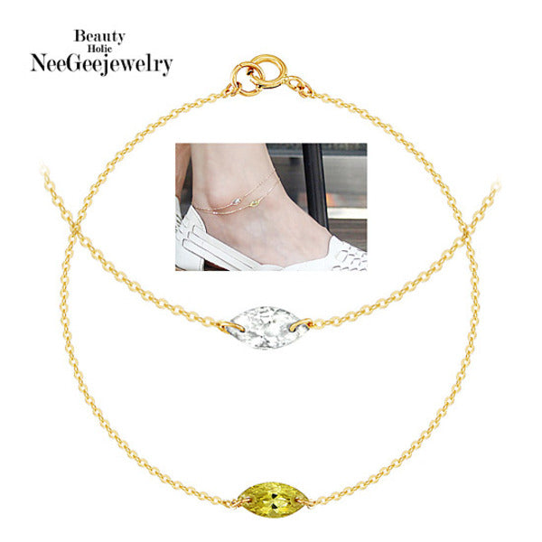 Nijizjuuri 14K GOLD Soul Eye Chain Bracelet