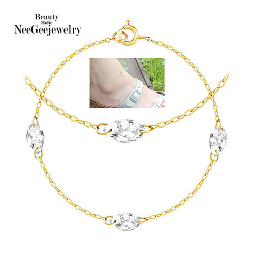 14K Gold Triple Way Bracelet Chain