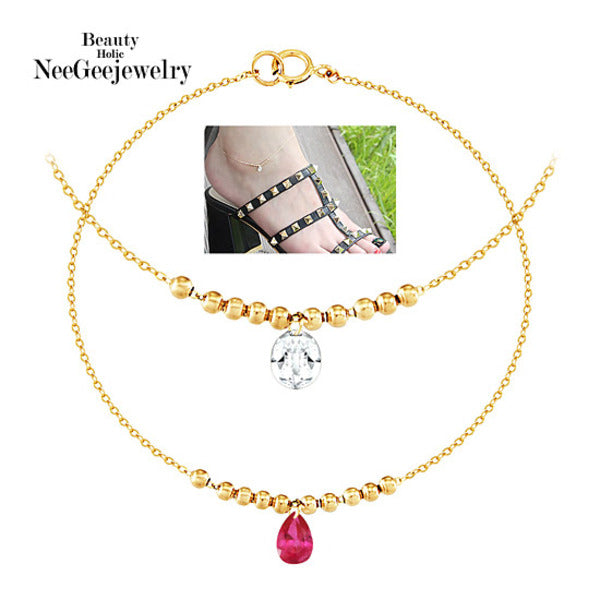 14K Gold Tear Drop Pearl Bracelet