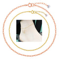 14K GOLD FOUR_leaf Clover CHAIN BRACELET