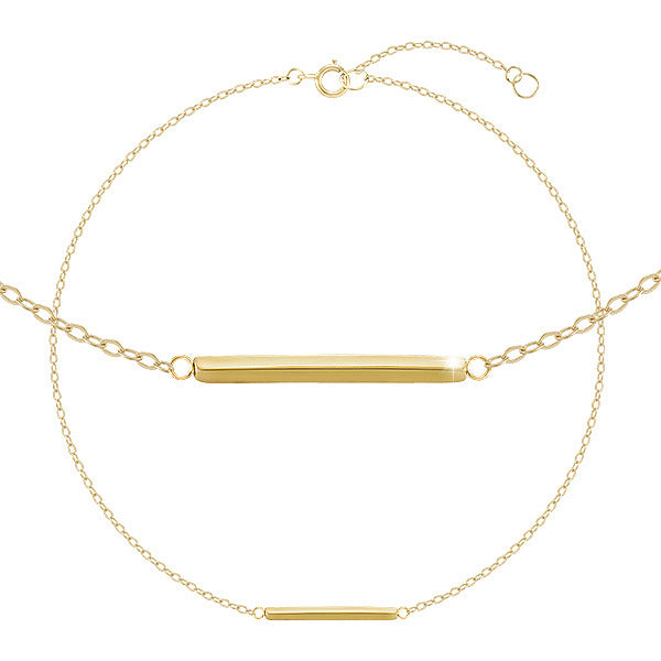 14K GOLD Sticker Bracelet