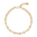 Nijizjuり Jewellery 14K GOLD Daily Round Heart Bracelet