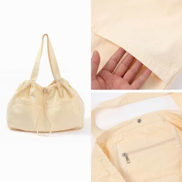 Beepmo Shoulder Bag 011WMA64 Ivory Women's Eco Shoulder Bag
