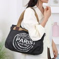 Befemo Mall college student 500NNK45 canvas shoulder crossbody bag for girls black
