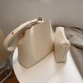 Bevmol Simple 637UNJ94 Women's Leather Bucket Bag 4 Colors Available