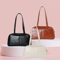 Beommo Minimal 268MMM55 Square Leather Shoulder Bag for Daily Use Women's