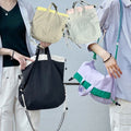 Bevmol women's 642ABV95 nylon string shoulder bag casual