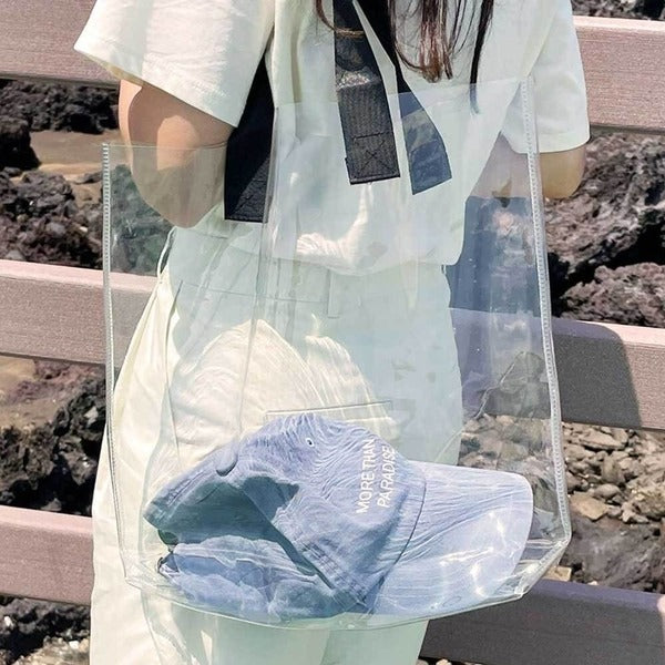 Beafmol transparent bag 331XIZ55 color shoulder bag beach bag transparent eco-friendly bag