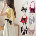 Befumo Women's 095MOL56 Ribbon Knit Shoulder Bag Handmade Bag