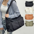 Befume 436XCW79 canvas multi-pocket shoulder bag for daily casual use women