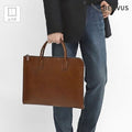 Billyvers Men's Cowhide Briefcase SSB315