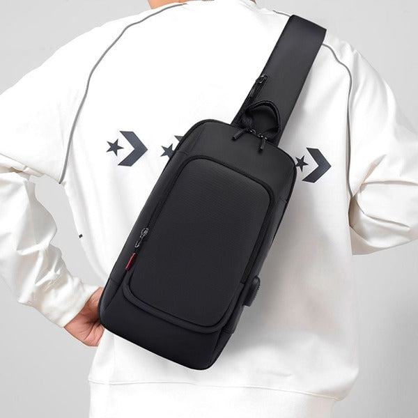 Best friend mall suit casual fashion men's sling bag daily crossbody bag