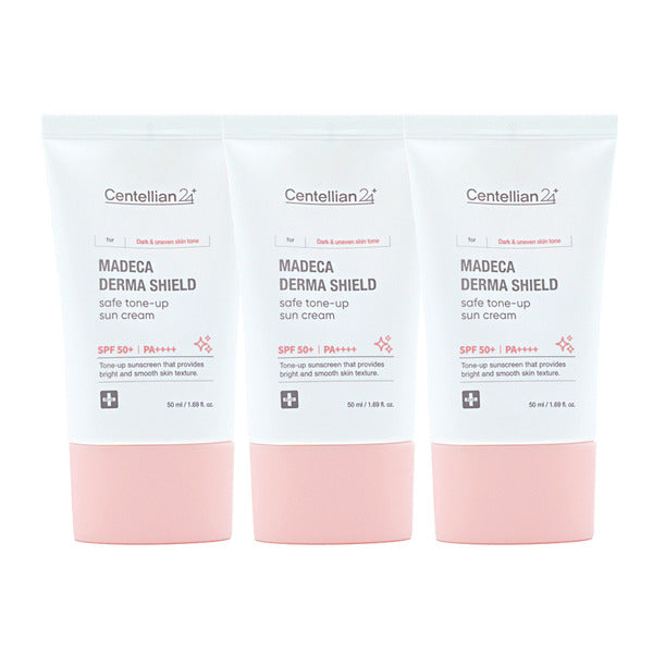 Unuse Centelarian24 Madaika DermShield Safe Tone-Up Sun Cream 50ml (SPF50+) 3 pieces