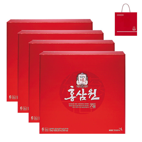 Jeong Kwan Jang Hongsam Won 70ml 30 Sachets 4 Sets with Shopping Bag Gift Set