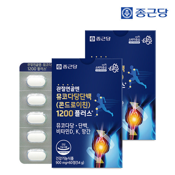 Jonggeundang Health Chong Kun Dang Joint Cartilage Mucopolysaccharide Protein Chondroitin 1200 Plus 