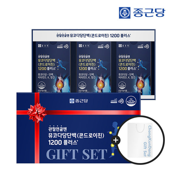 Kongdang Health [Gift Set] Kongdang Mucosaponin Chondroitin 1200 (60 tablets x 3 pieces) 1 set + sho