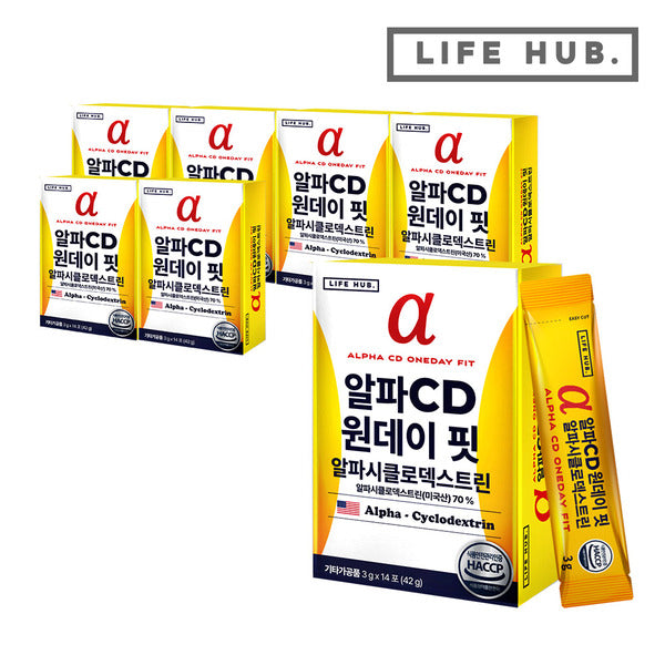 Lifehub AlphaCD OneDay Fit AlphaCyclodextrin 7 Boxes (3g x 98 pouches)