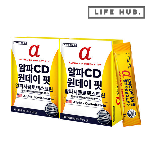 LifeHub AlphaCD OneDay Fit AlphaCycloDecystin 2 boxes (3g x 28 pods)
