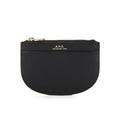 Apese PXAWV F63439 LZZ Black Demi-Lune Half-Moon Zip Card Wallet