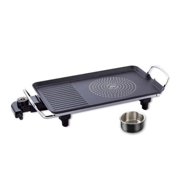 Electric Grill Meat Griddle Wide Grill Pan Thumbs Up Kitchen Flower 40cm18702166667501