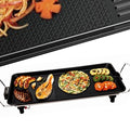 ThumbsUp KitchenArt 6629 Herb Electric Griddle 66cm and Wide Frying Pan 18702177667501