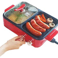 Must-have Daewon 1200 Dual Electric Grill Electric Pot Fry Pan All-in-one 18702187667501